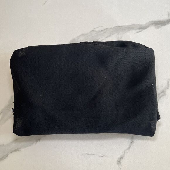 Metaphor 3X Black Top Short Sleeve Stretch Blouse Cowl Neck Formal Flowy Top - Picture 11 of 11